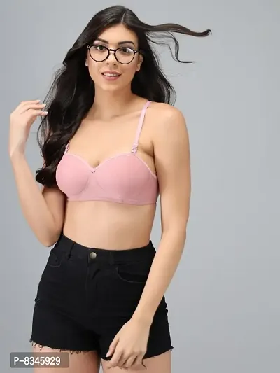 Narsingha Dreams Womens Cotton Lightly Padded Half Cup Non-Wired T-Shirt Bra Combo Pack Of 3-thumb5