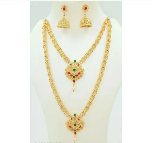 Festive Wear Special Gold Plated Jewellery Set