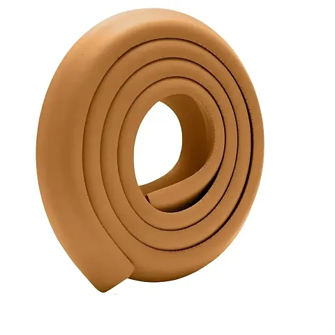 Baby Proofing Corner Safety Strip and Corner Guard Thick Rubber Edge Corner Protector Guard Sharp Corner Guard Corner Protector for Kids 2 Meters Extra Thick Light Brown