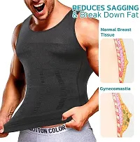 Tummy Tucker Vest Slimming Body Shaper Abs Abdomen Slim N Lift White Men Shapewear-thumb1