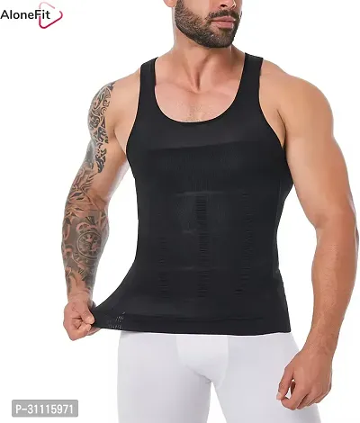 Tummy Tucker Vest Slimming Body Shaper Abs Abdomen Slim N Lift Black Men Shapewear-thumb3