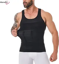 Tummy Tucker Vest Slimming Body Shaper Abs Abdomen Slim N Lift Black Men Shapewear-thumb3