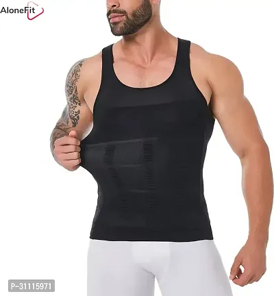 Tummy Tucker Vest Slimming Body Shaper Abs Abdomen Slim N Lift Black Men Shapewear-thumb4