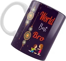 Designer Raksha Bandhan Gifts For Brothers And Sisters- Coffee Mug, Rakhi, Photo Frame, Roli Chawal-thumb3