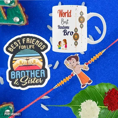 Designer Raksha Bandhan Gifts For Brothers And Sisters- Roli Chawal, Rakhi, Showpiece, Coffee Mug