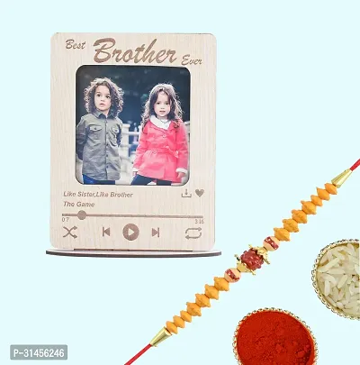 Designer Raksha Bandhan Gifts For Brothers And Sisters- Roli Chawal, Photo Frame, Rakhi