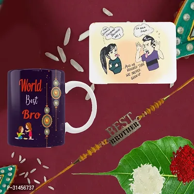 Designer Raksha Bandhan Gifts For Brothers And Sisters- Roli Chawal, Rakhi, Showpiece, Coffee Mug