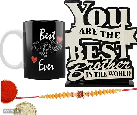 Designer Raksha Bandhan Gifts For Brothers And Sisters- Roli Chawal, Showpiece, Rakhi, Coffee Mug-thumb0