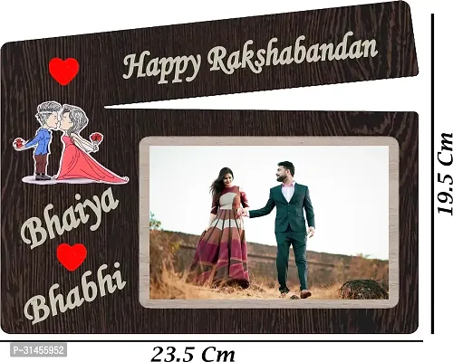 Designer Raksha Bandhan Gifts For Brothers And Sisters- Roli Chawal, 2 Rakhi, Photo Frame-thumb3