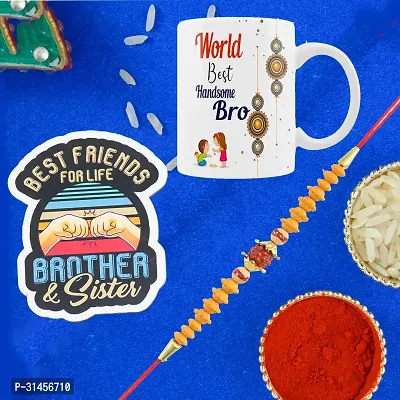 Designer Raksha Bandhan Gifts For Brothers And Sisters- Roli Chawal, Rakhi, Showpiece, Coffee Mug-thumb0