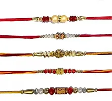 Designer Raksha Bandhan Rakhi For Brothers And Sisters-5 Pieces-thumb1