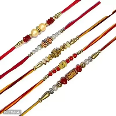 Designer Raksha Bandhan Rakhi For Brothers And Sisters-5 Pieces-thumb0