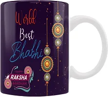 Designer Raksha Bandhan Gifts For Brothers And Sisters- Roli Chawal, 2 Coffee Mug, 2 Rakhi-thumb3