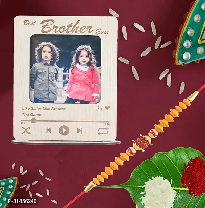 Designer Raksha Bandhan Gifts For Brothers And Sisters- Roli Chawal, Photo Frame, Rakhi-thumb4