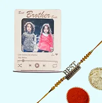 Designer Raksha Bandhan Gifts For Brothers And Sisters- Roli Chawal, Photo Frame, Rakhi-thumb3