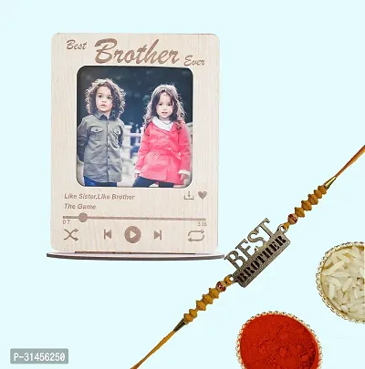 Designer Raksha Bandhan Gifts For Brothers And Sisters- Roli Chawal, Photo Frame, Rakhi-thumb4