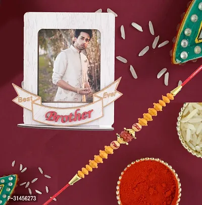 Designer Raksha Bandhan Gifts For Brothers And Sisters- Roli Chawal, Photo Frame, Rakhi-thumb0