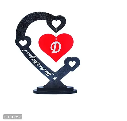 iMPACTGift D Latter You Are So Special Unick Gift for Valentine, Birthday, Anniversary Gift Decorative Showpiece - 13 cm  (Wood, Black, Red)