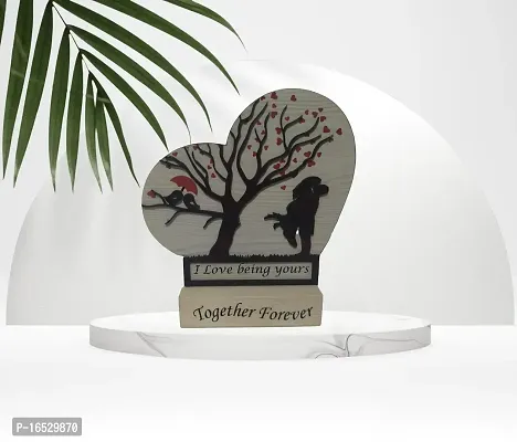 iMPACTGift Together Forever Best gift for Valentines Day, Anniversary With Greeting card Decorative Showpiece