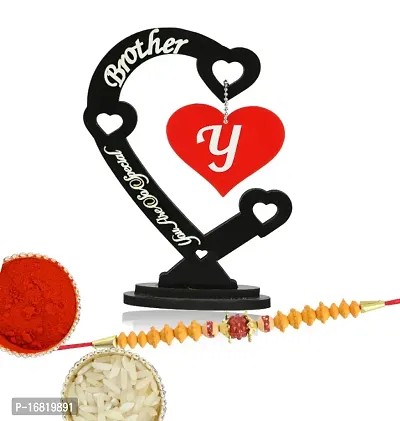 iMPACTGift Photo Frame,Y Alphabet Chawal Roli Pack, Rakhi  (Showpiece frame for Brother, Rakhi, Roli Chawal)-thumb0