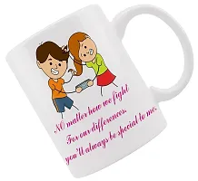 iMPACTGift Brother Sister Fight Printed mug gift for Birthday #437 Ceramic Coffee Mug-thumb2