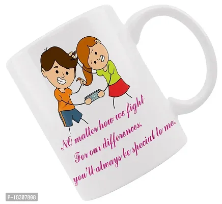 iMPACTGift Brother Sister Fight Printed mug gift for Birthday #437 Ceramic Coffee Mug-thumb3