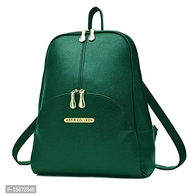 ASTIR COLLEEN Vegan Lather Women/Girls Backpack (Moon) (Green)