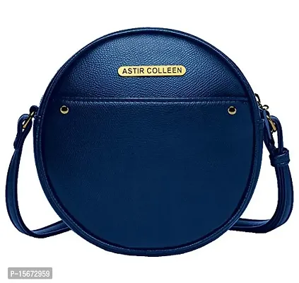 ASTIR COLLEEN Women's  Girl's Sling Bag (Round_Blue)