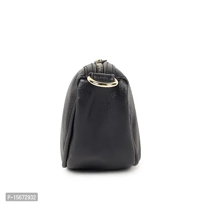 ASTIR COLLEN Vegan Leather Women Bag (Half Moon) (Black)-thumb3