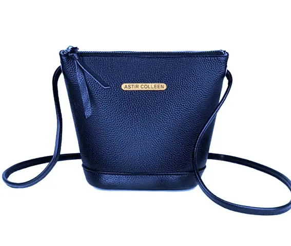 Stylish Textured PU Sling Bag