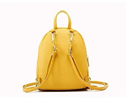 ASTIR COLLEEN Leather Women/Girls Sling Bag Cum Backpack (Big-Pocket) (Yellow)-thumb3