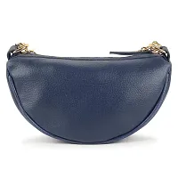 ASTIR COLLEN Vegan Leather Women Bag (Half Moon) (Blue)-thumb1