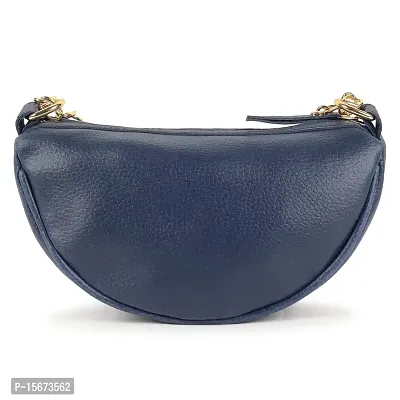 ASTIR COLLEN Vegan Leather Women Bag (Half Moon) (Blue)-thumb2