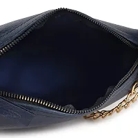 ASTIR COLLEN Vegan Leather Women Bag (Half Moon) (Blue)-thumb4