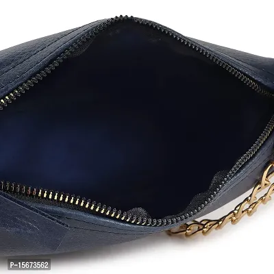 ASTIR COLLEN Vegan Leather Women Bag (Half Moon) (Blue)-thumb5