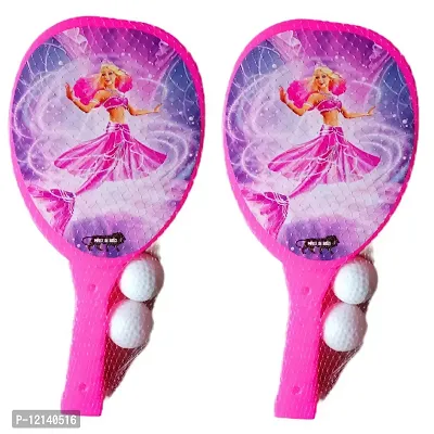 Stylish Fancy Trendy This Is Set Of 1 Table Tennis Badminton Plastic Racquet Set With 2 Balls And 2 Racquet-thumb3