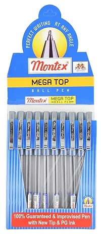Montex Blue Mega Top Ball Pen, Pack of 40-thumb1