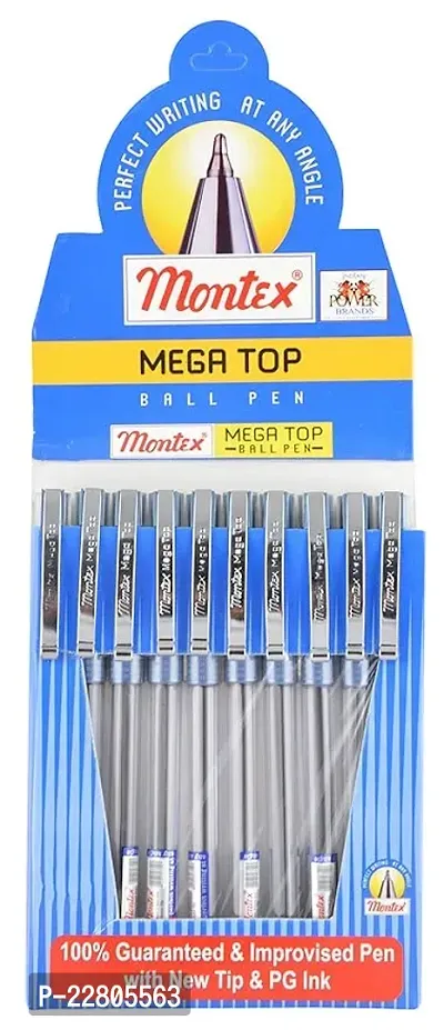 Montex Blue Mega Top Ball Pen, Pack of 40-thumb2