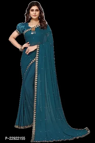 Elegant Royal Blue Silk Cotton Saree with Blouse piece For Women