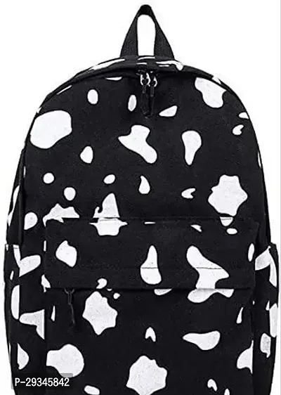 Waterproof Backpack Girls  Women Stylish Trendy College School  College Bag Black Dot-thumb0