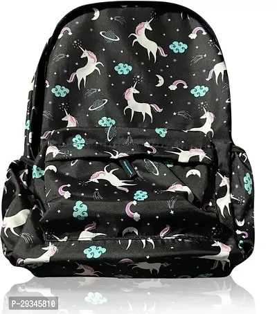 Small 20 L Laptop Backpack Unicorn Backpack Black-thumb0