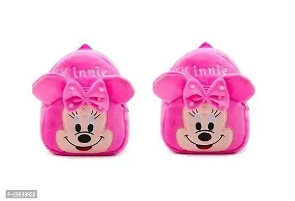 Cute Soft Velvet Small School Bag for Kids Pack of 2