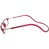 VOK | BEST READING GLASSES | MAGNETIC ADJUSTABLE FRONT CONNECT READING GLASSES | ALL POWER AVAILABLE (+1.00 TO +4.00) (+3.25, Red)-thumb2