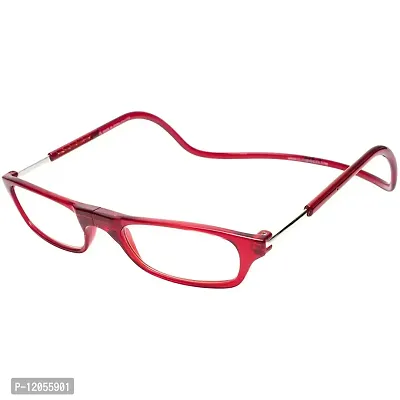 VOK | BEST READING GLASSES | MAGNETIC ADJUSTABLE FRONT CONNECT READING GLASSES | ALL POWER AVAILABLE (+1.00 TO +4.00) (+3.25, Red)-thumb2