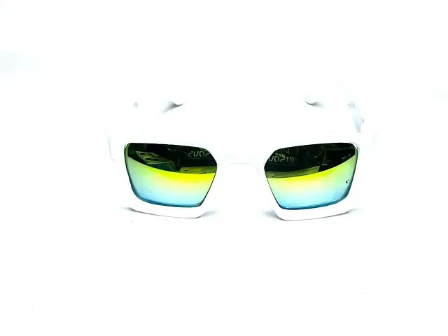 VIRAJ OPTICAL KART | SUNGLASSES UNISEX | SQUARE SUNGLASSES (Green)