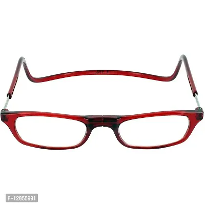 VOK | BEST READING GLASSES | MAGNETIC ADJUSTABLE FRONT CONNECT READING GLASSES | ALL POWER AVAILABLE (+1.00 TO +4.00) (+3.25, Red)-thumb0