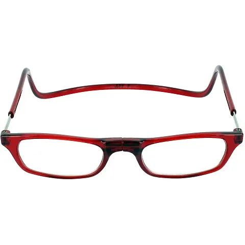 VOK | BEST READING GLASSES | MAGNETIC ADJUSTABLE FRONT CONNECT READING GLASSES | ALL POWER AVAILABLE (+1.00 TO +4.00) (+3.25, Red)