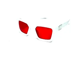 VIRAJ OPTICAL KART | SUNGLASSES UNISEX | SQUARE SUNGLASSES (Red)-thumb1