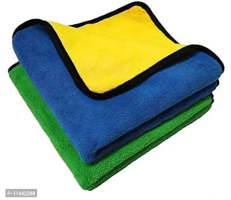 Microfiber Vehicle Washing Cloth  (Pack Of 2, 800 GSM)