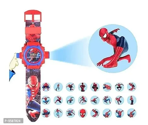 Digital 24 Images Spiderman Projector Watch for Kids(Unisex, Assorted Design)